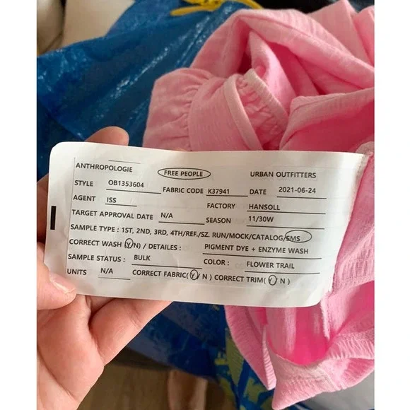 NWOT free people day Lilly top size XS Sample - Picture 6 of 7